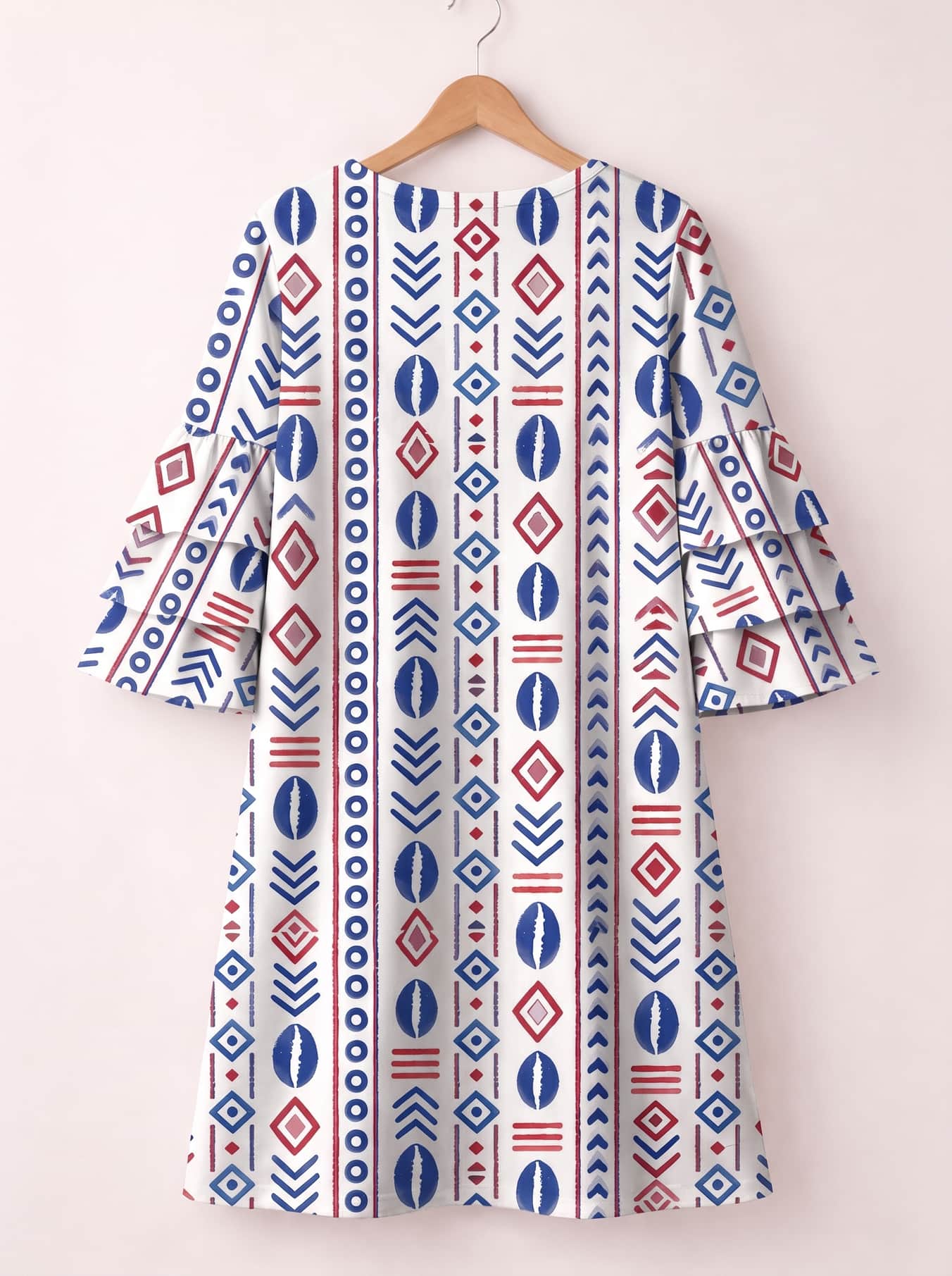 'Uhuru' Stacked Ruffle Sleeve Dress