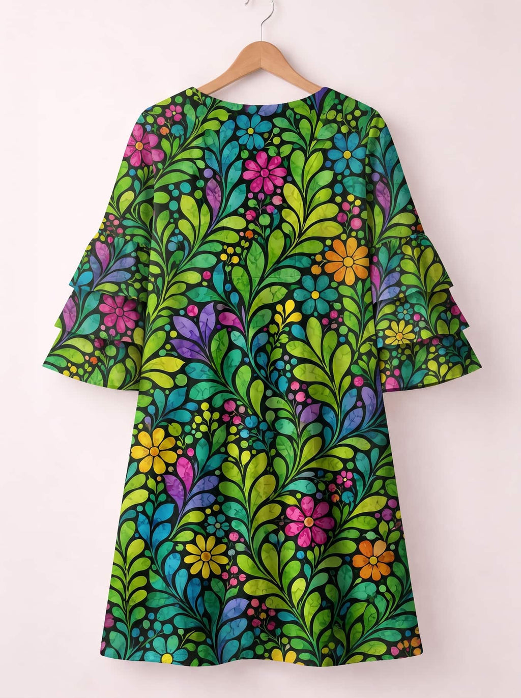 'Zumaridi' Stacked Ruffle Sleeve Dress