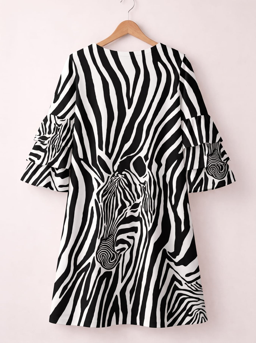 'Punda' Stacked Ruffle Sleeve Dress
