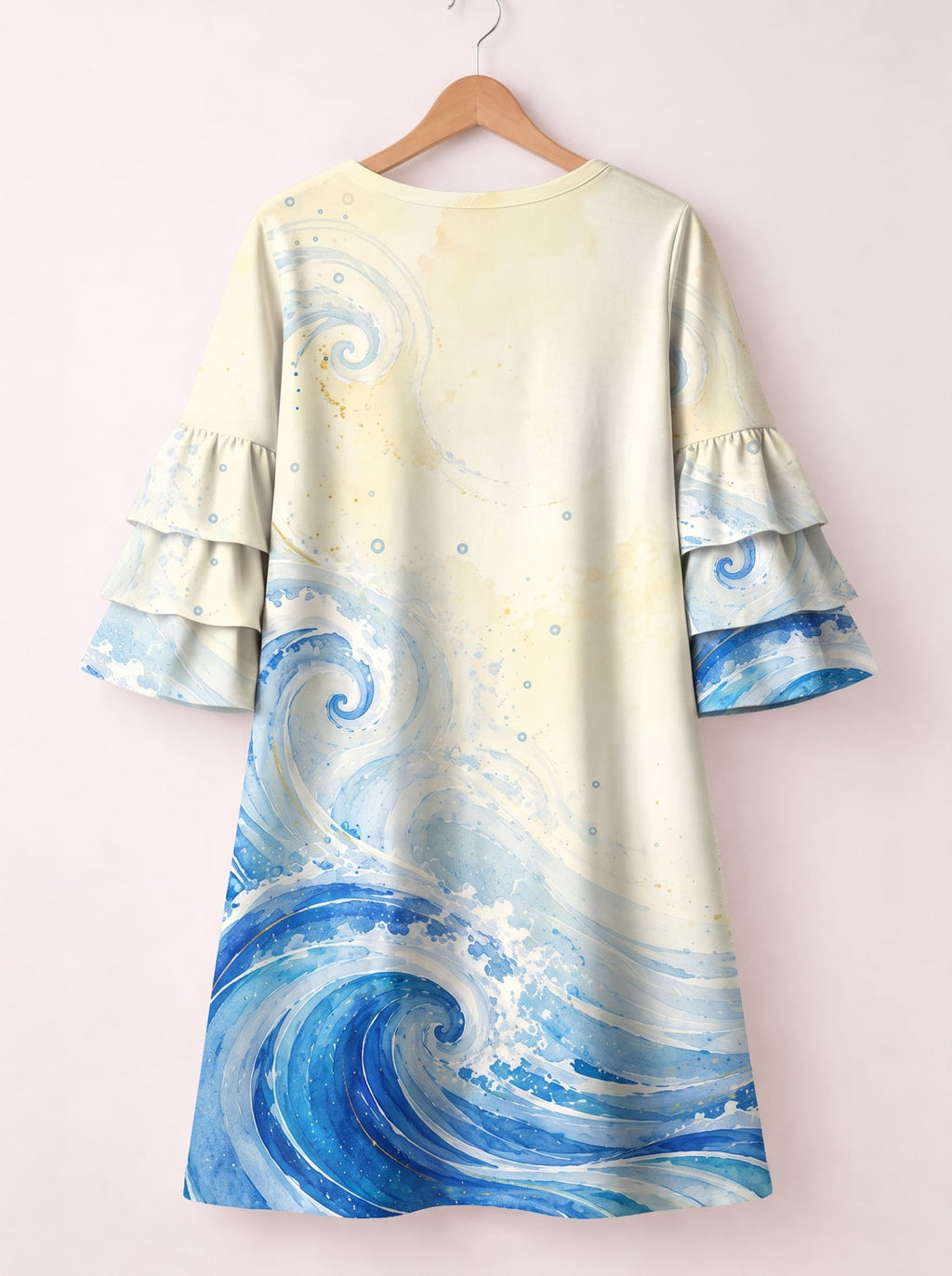 'Samaki' Stacked Ruffle Sleeve Dress