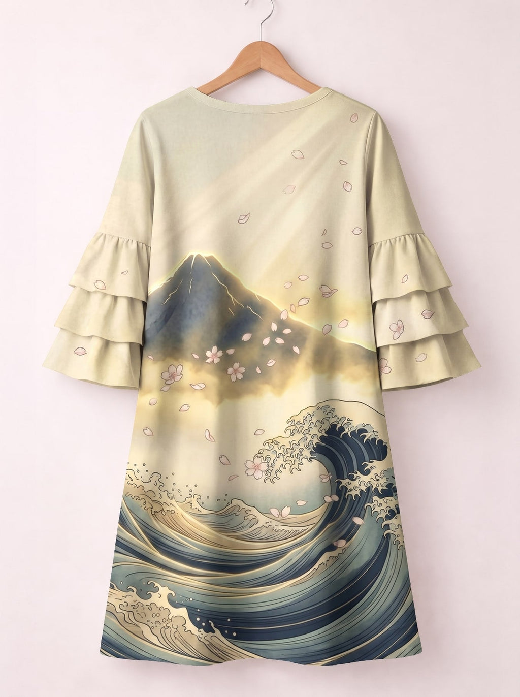 'Wimbi' Stacked Ruffle Sleeve Dress
