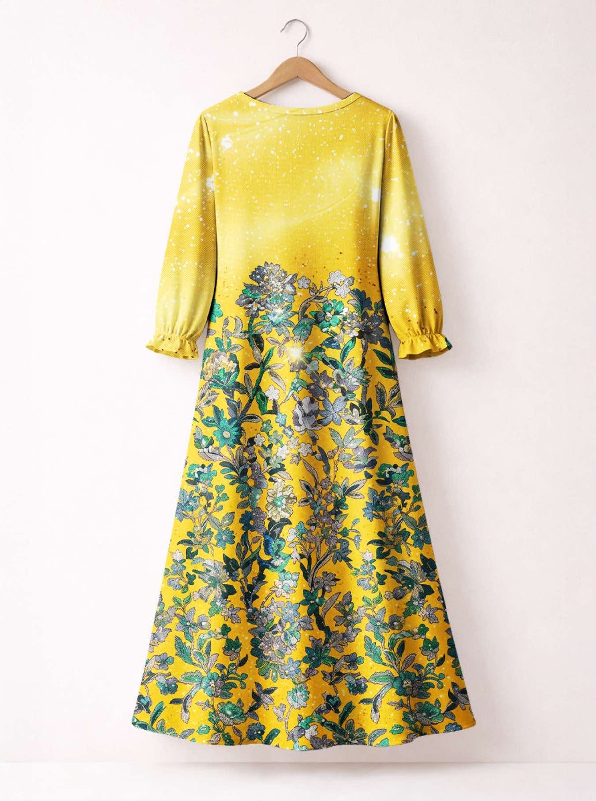 'Alfajiri' Long Sleeve Maxi Dress