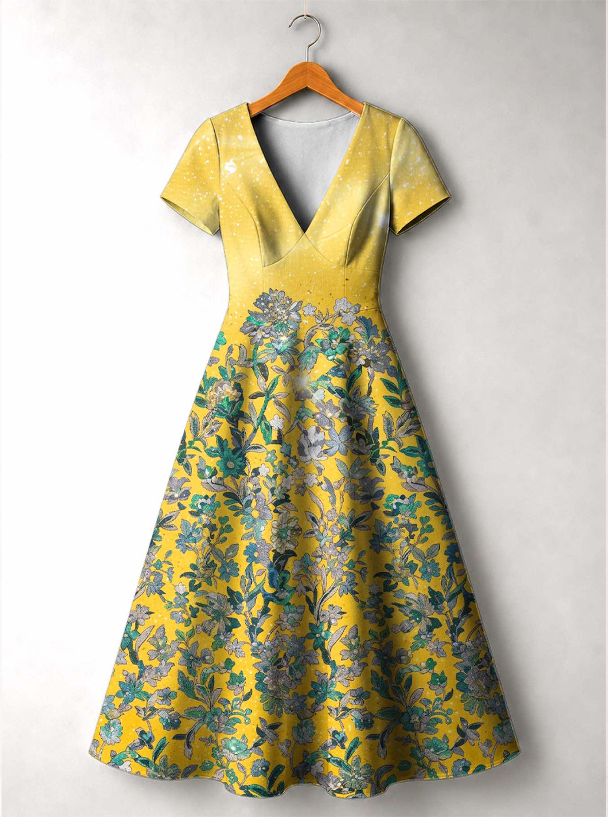 'Alfajiri' Short Sleeve Maxi Dress