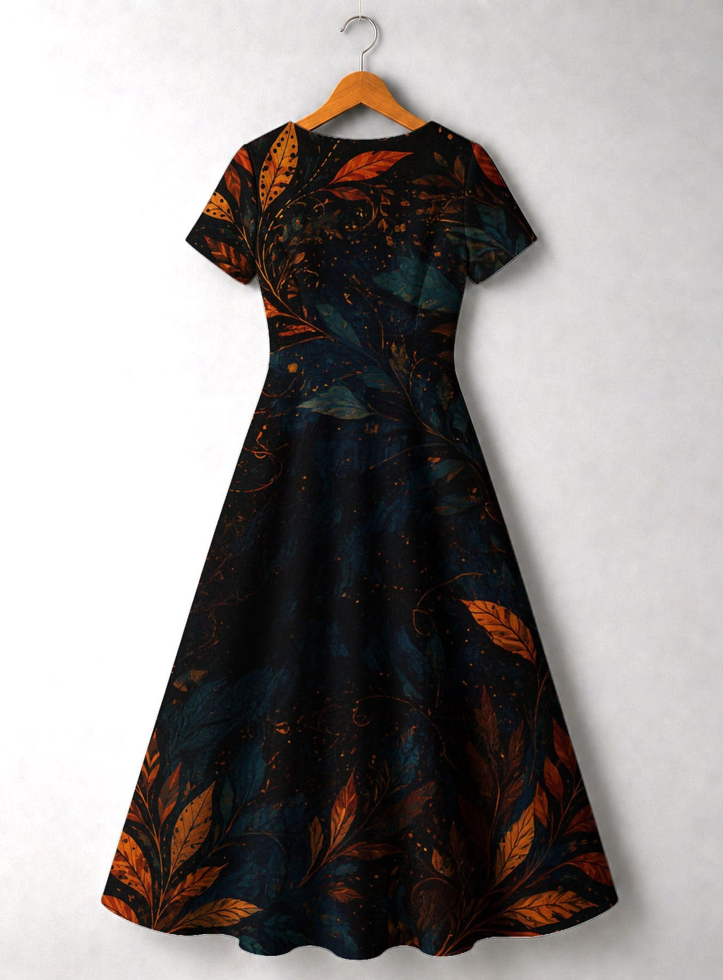 'Huru' Short Sleeve Maxi Dress