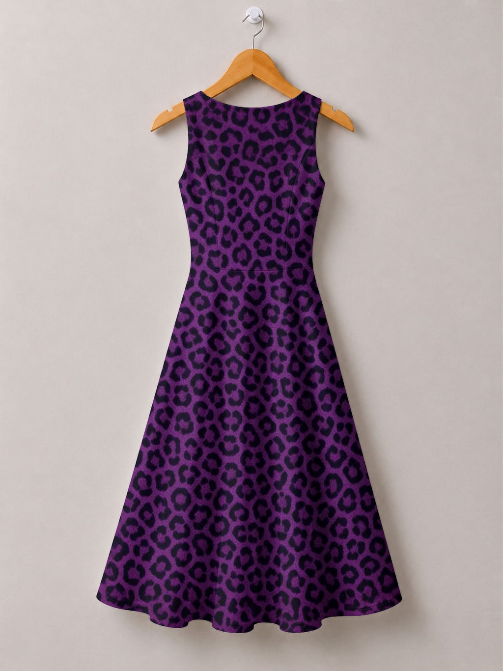 'Purple Leopard' Cotton Corset Dress