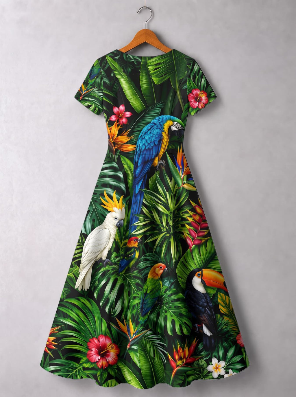 'Manyoya' Short Sleeve Maxi Dress