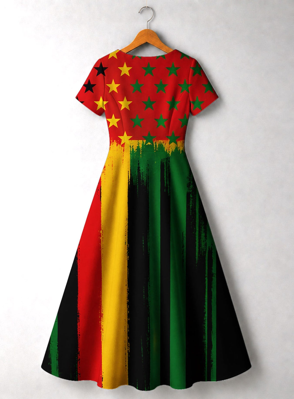 'Kwanza' Short Sleeve Maxi Dress