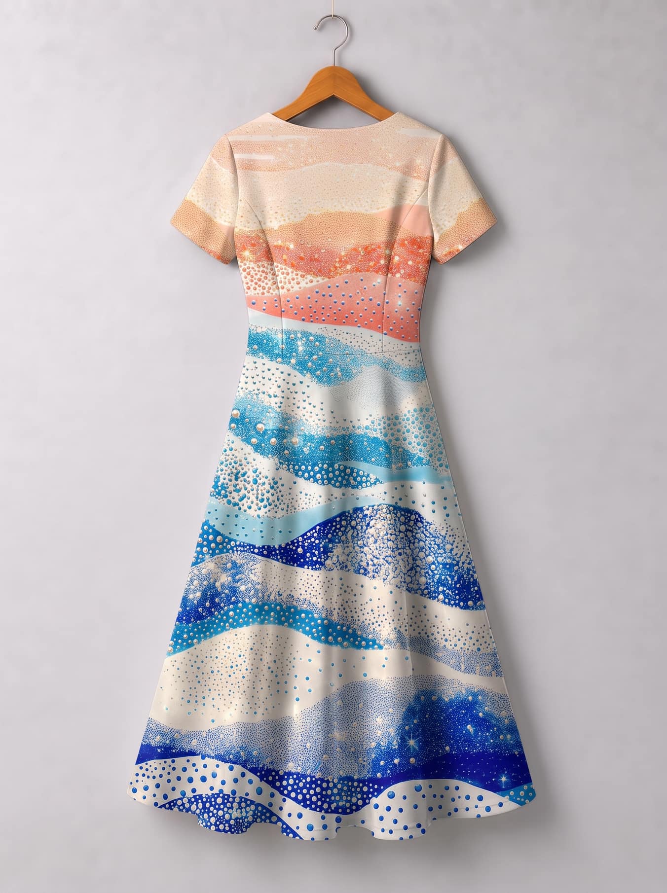 'Maji' Short Sleeve Maxi Dress
