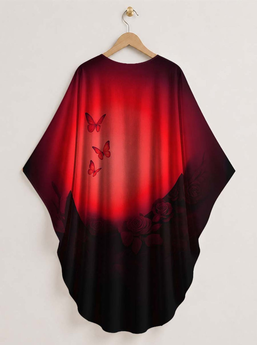 'Selah' Red' Kaftan Dress
