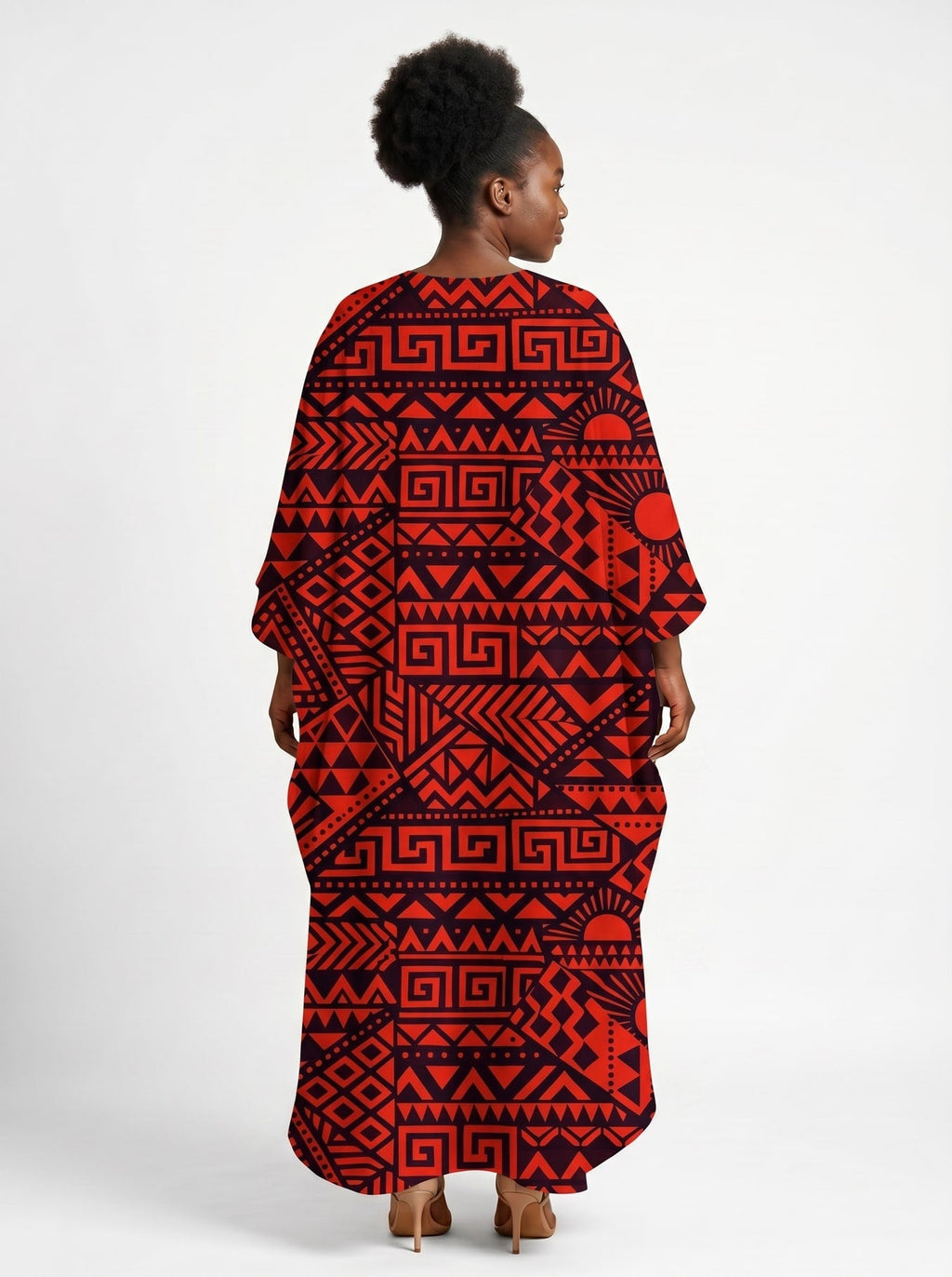 Shaka Burgundy Kaftan Dress