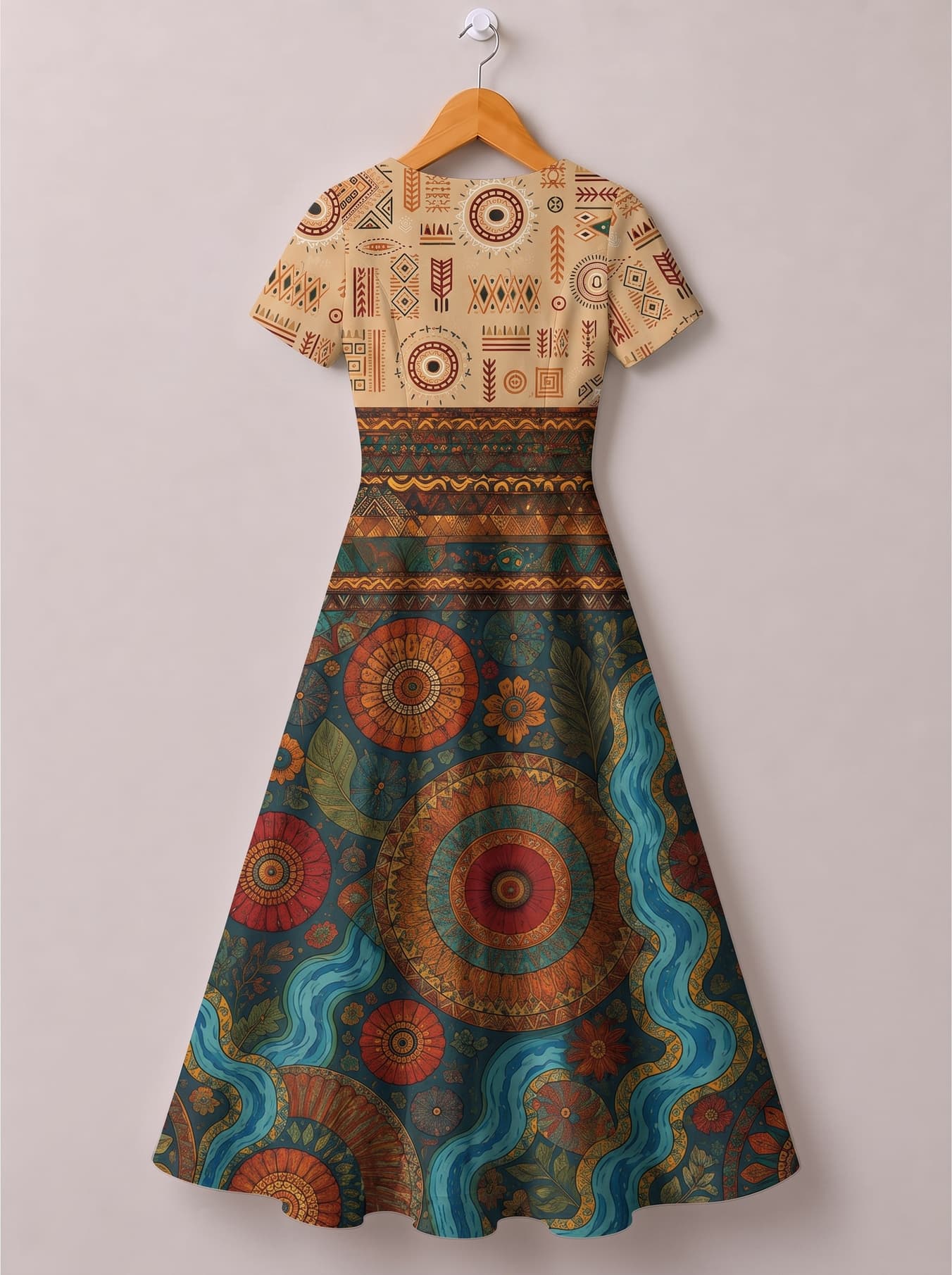 'Mto' Short Sleeve Maxi Dress