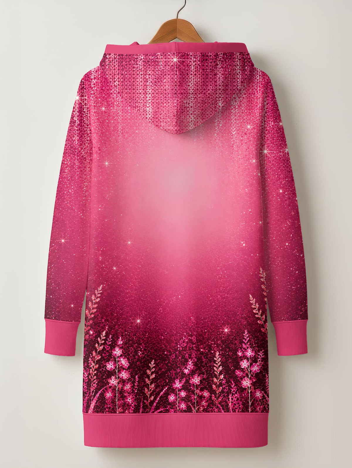 'August Queen Pink' Hoodie Dress
