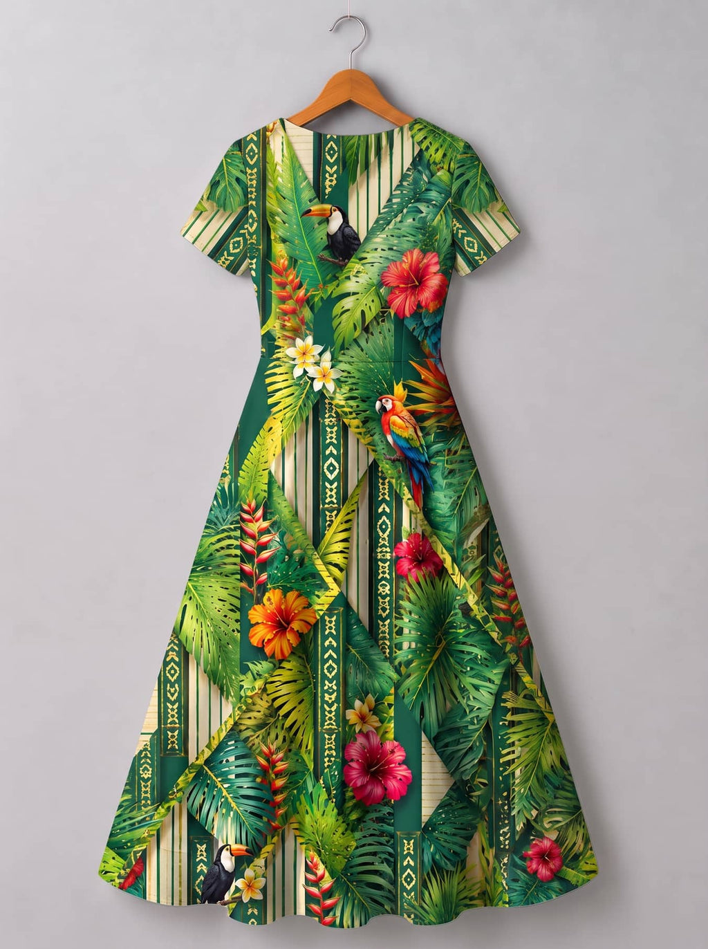 'Msitu' Short Sleeve Maxi Dress