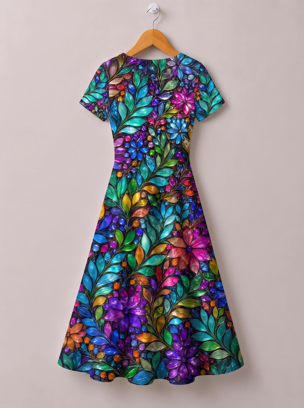 'Upinde' Short Sleeve Maxi Dress