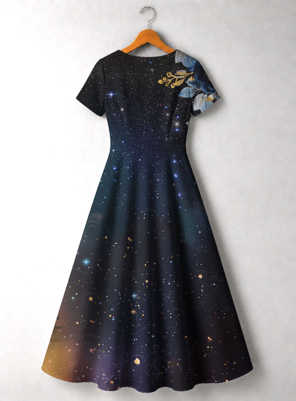 'Nyota' Short Sleeve Maxi Dress