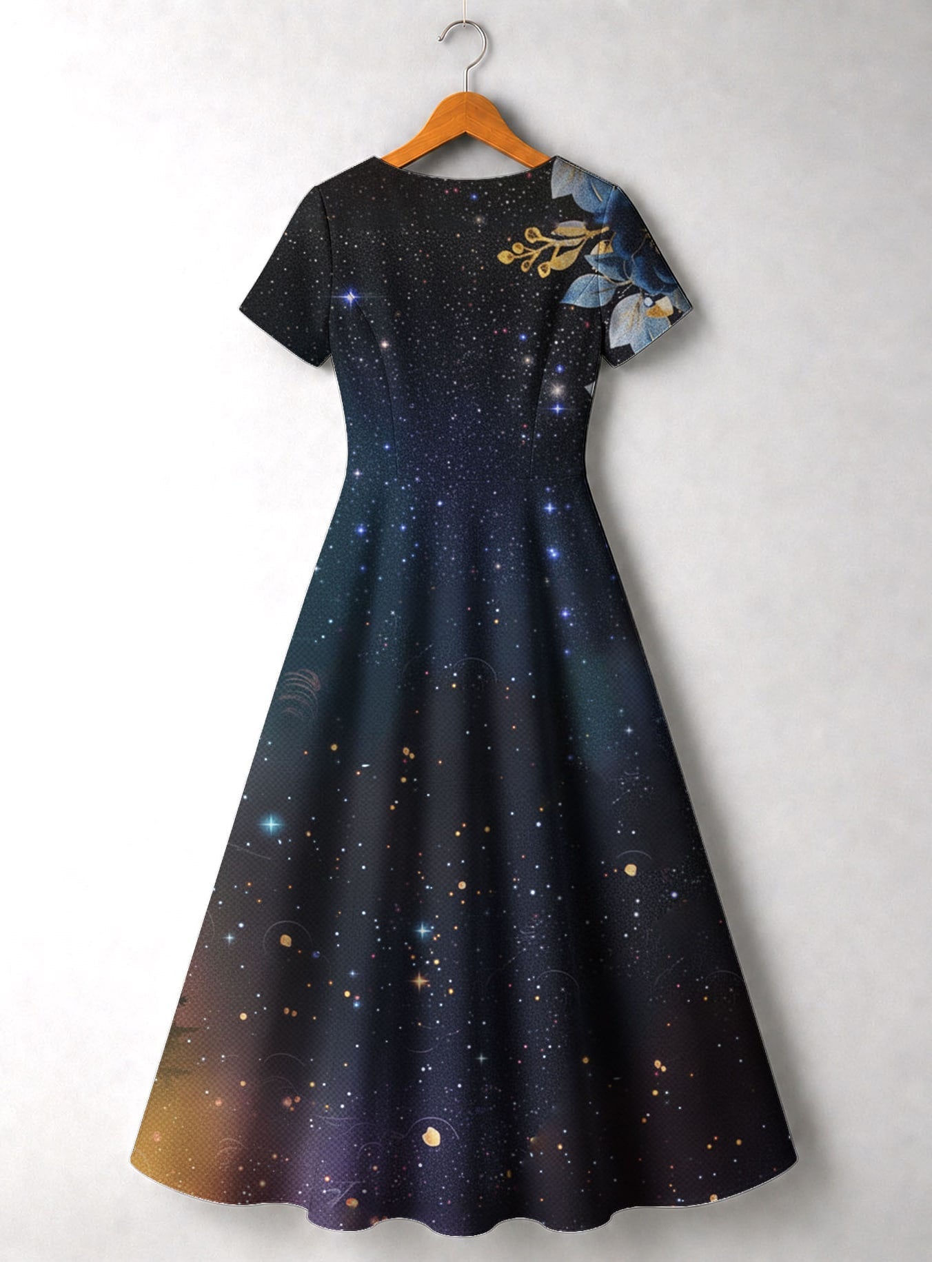 'Nyota' Short Sleeve Maxi Dress