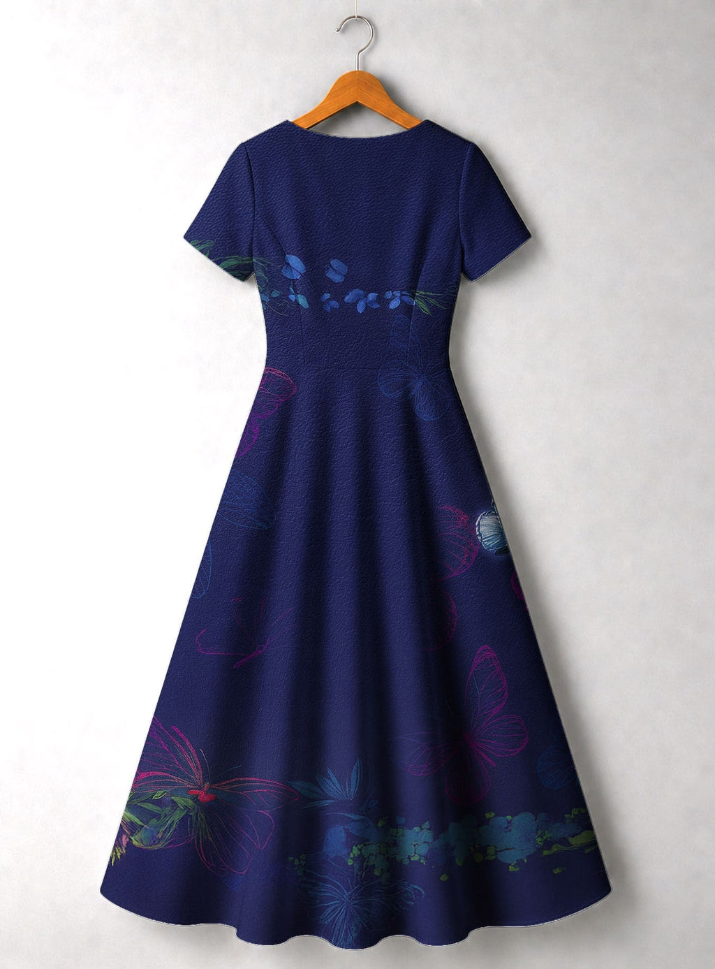 Blue Orchid Short Sleeve Maxi Dress