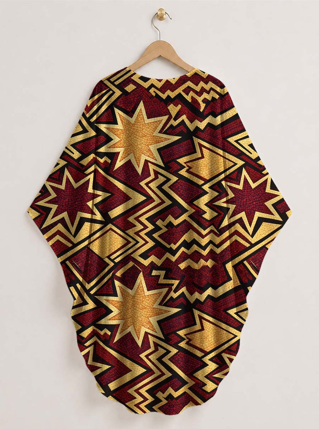 'Burgundy Sheba' Kaftan Dress