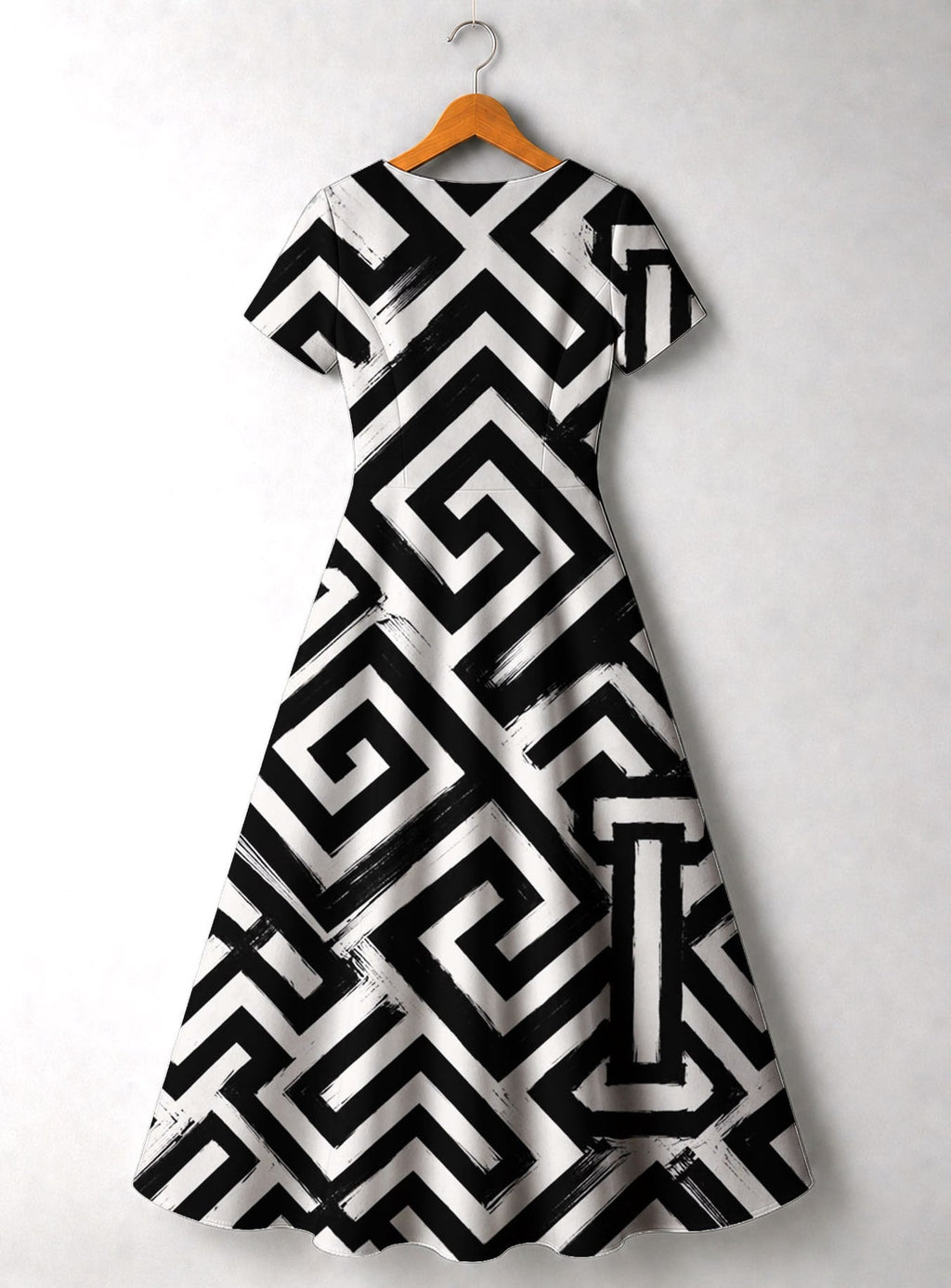 'Zamu' Short Sleeve Maxi Dress