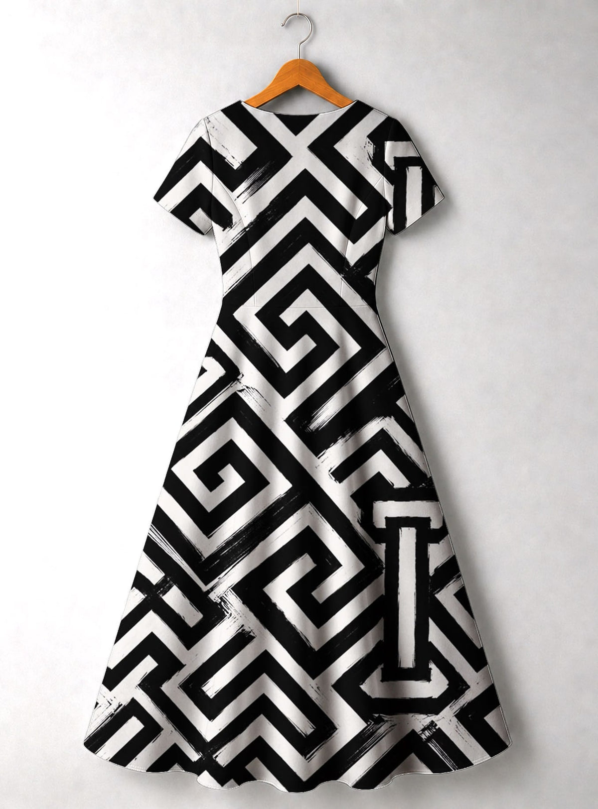 'Zamu' Short Sleeve Maxi Dress
