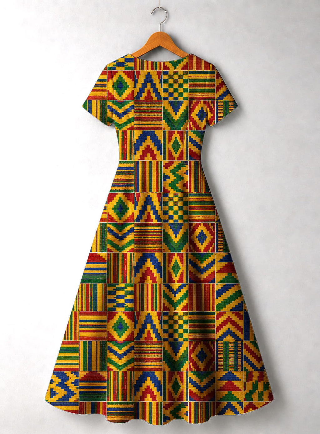'Kumasi' Short Sleeve Maxi Dress