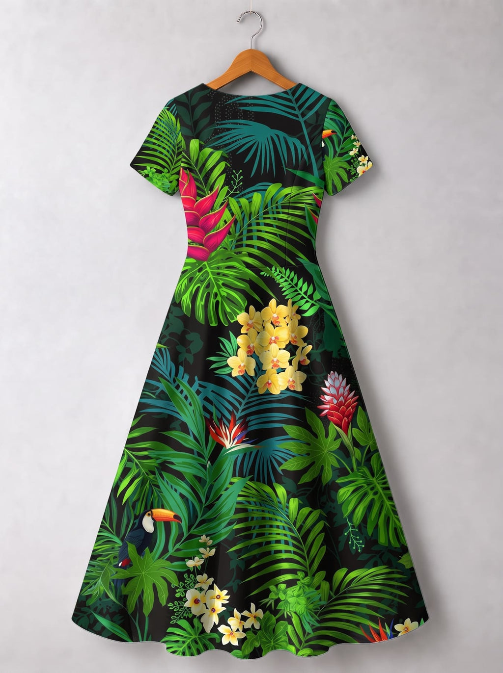 'Kitropiki' Short Sleeve Maxi Dress