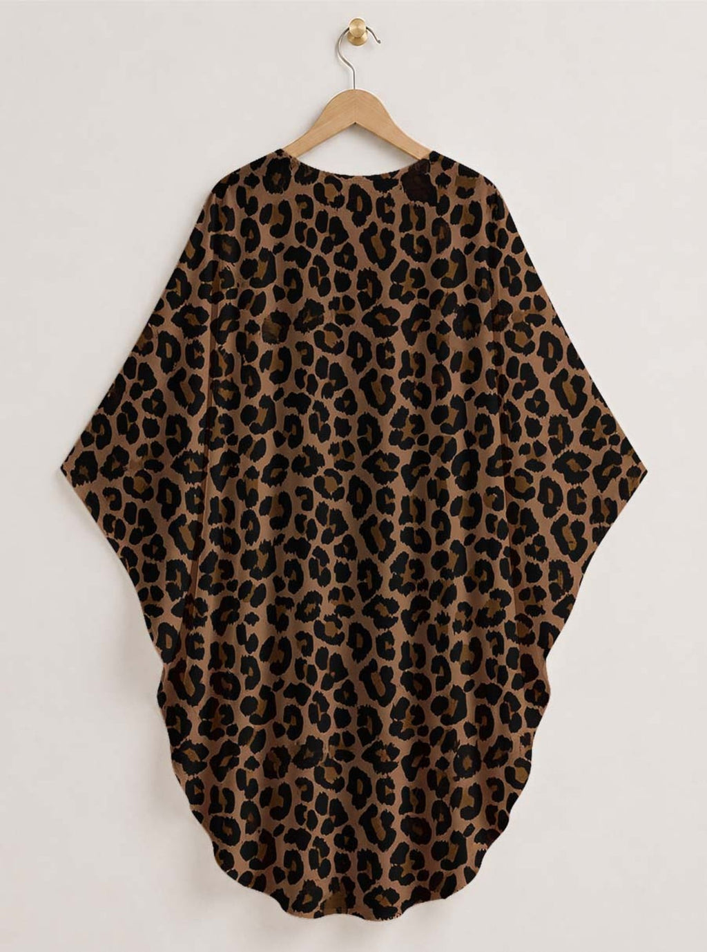 'Unstoppable' Brown Leopard' Kaftan Dress