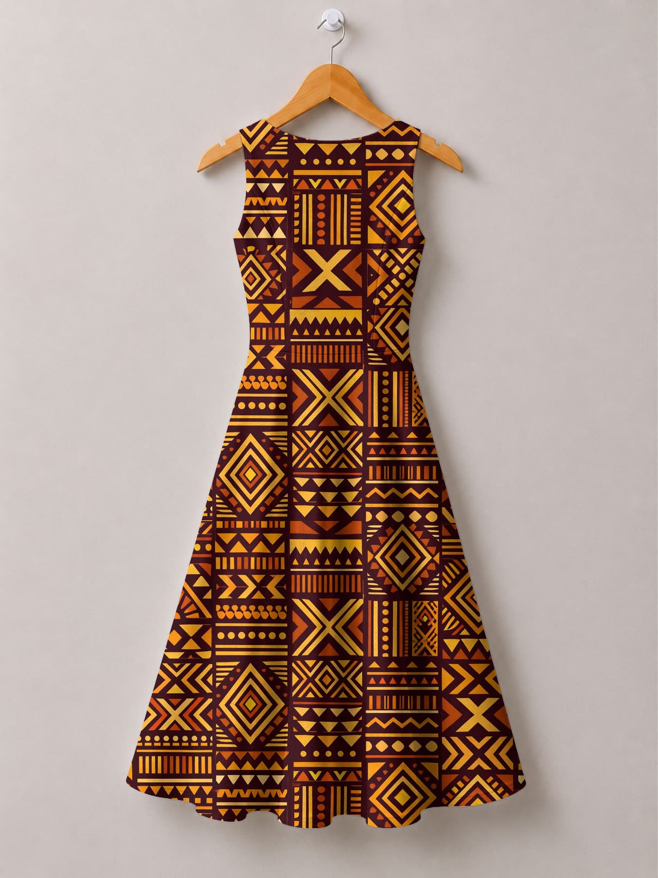 Mudcloth Cotton Corset Dress