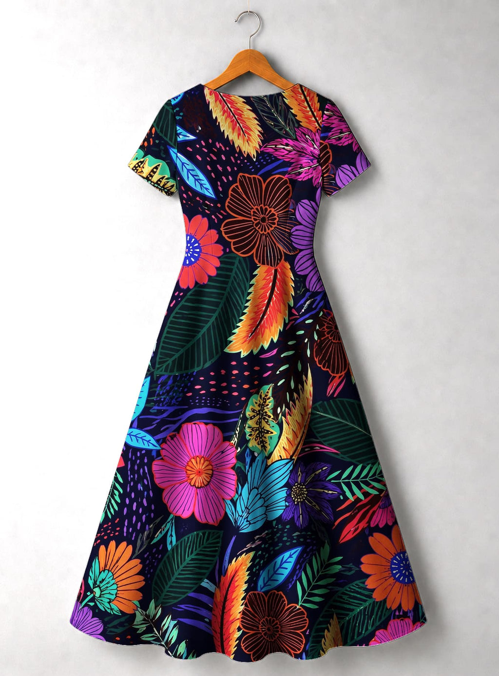 'Bustani' Short Sleeve Maxi Dress