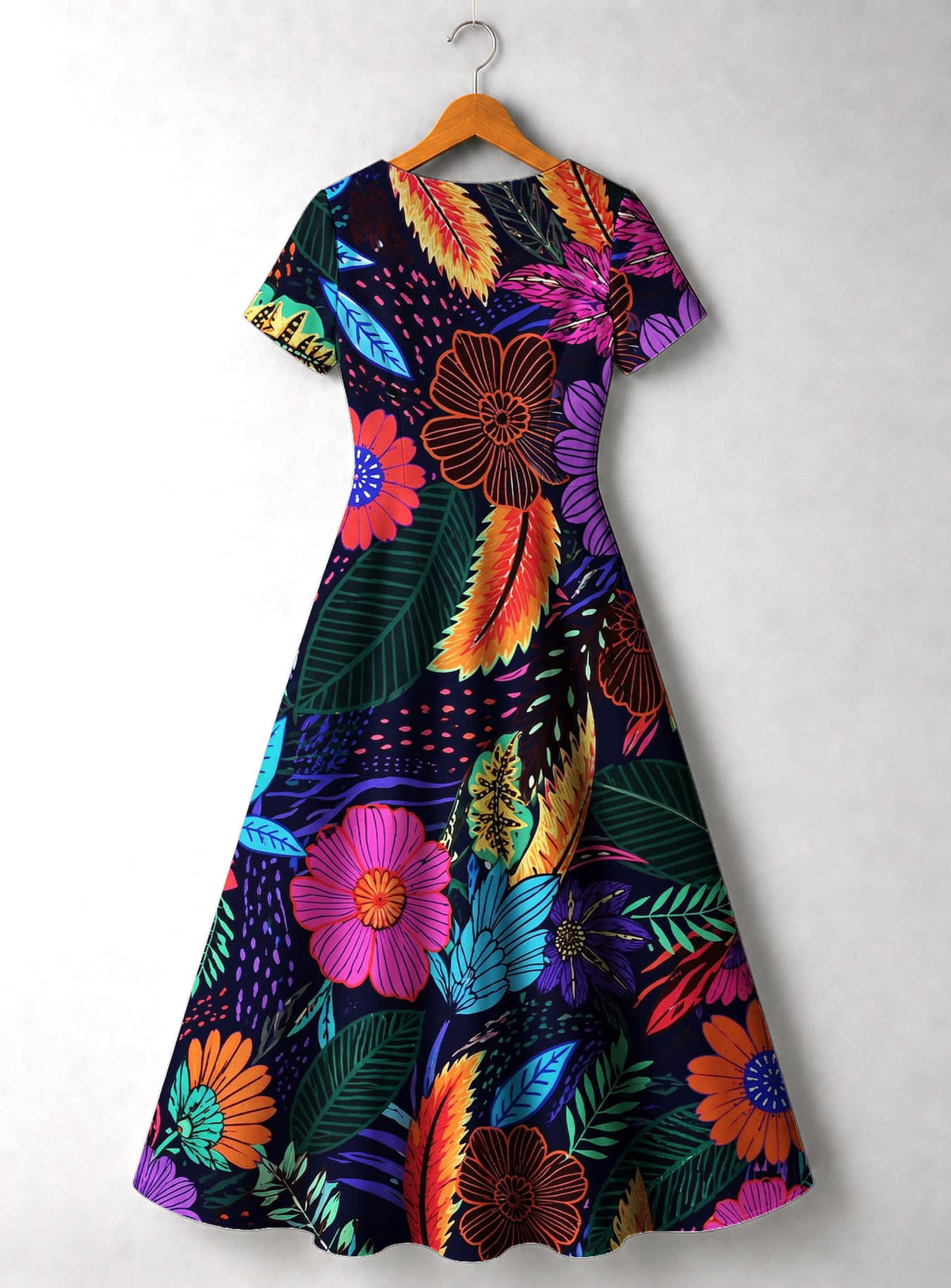 'Bustani' Short Sleeve Maxi Dress