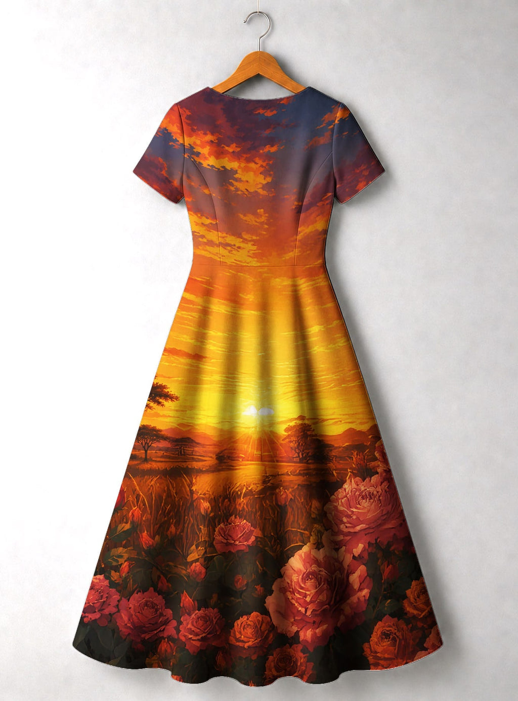 'Tulia' Short Sleeve Maxi Dress