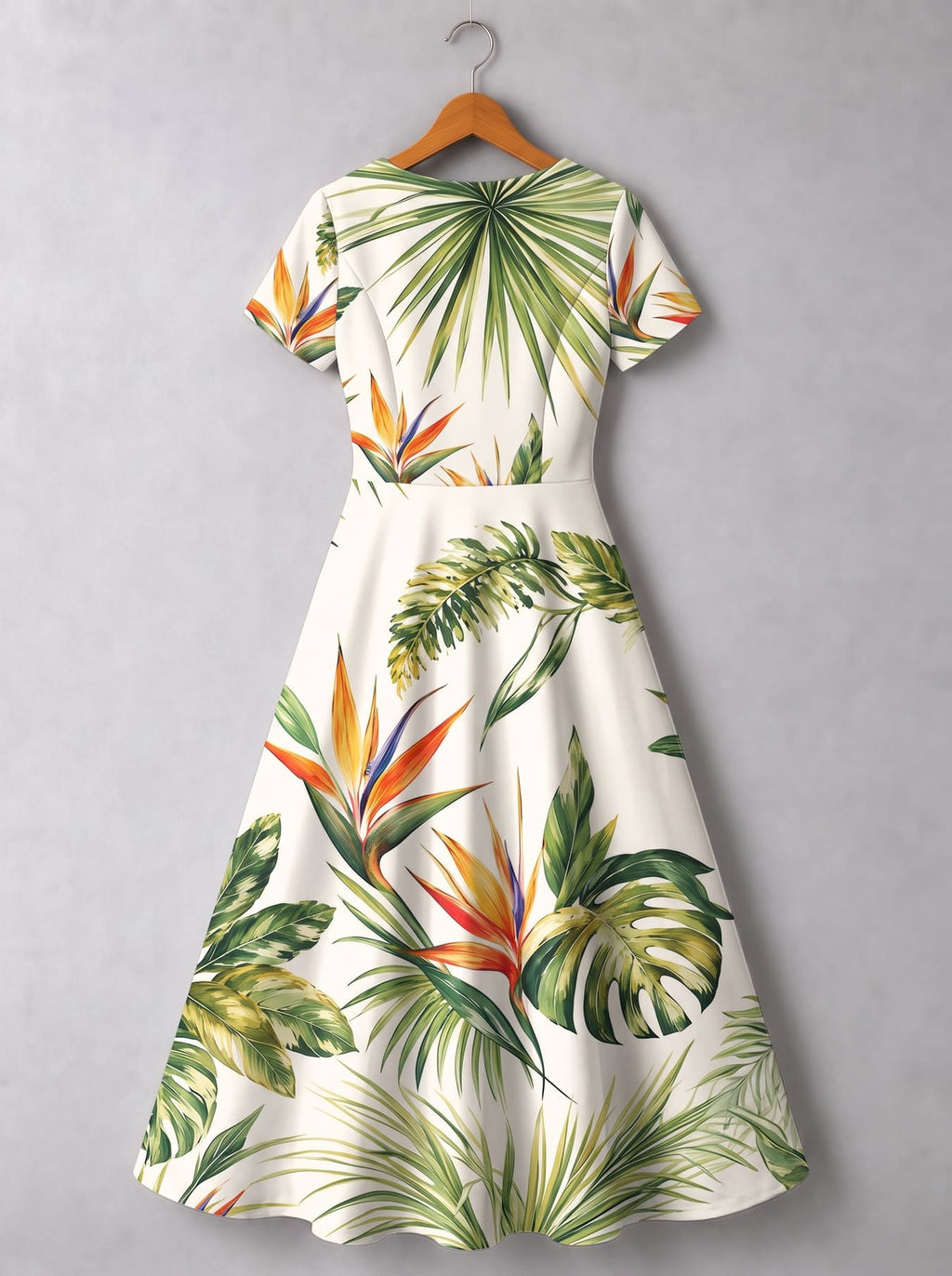 'Ndege' Short Sleeve Maxi Dress