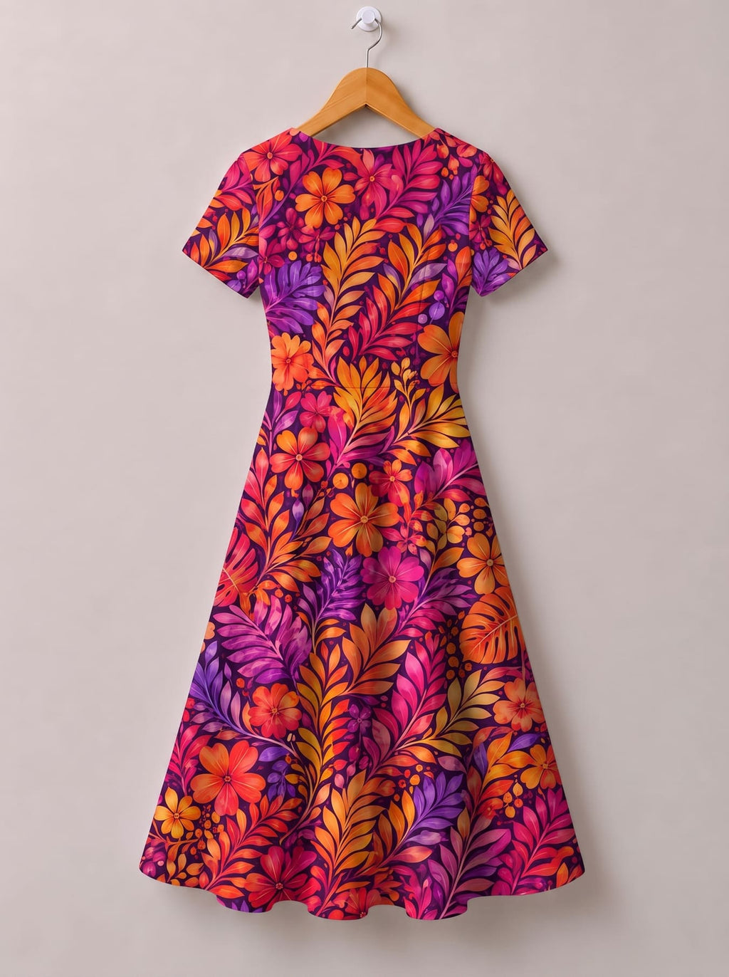 'Waridi' Short Sleeve Maxi Dress