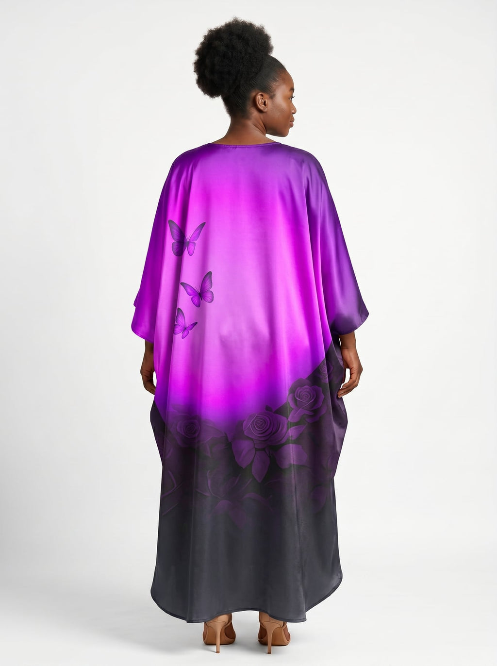 'Selah' Purple Kaftan Dress