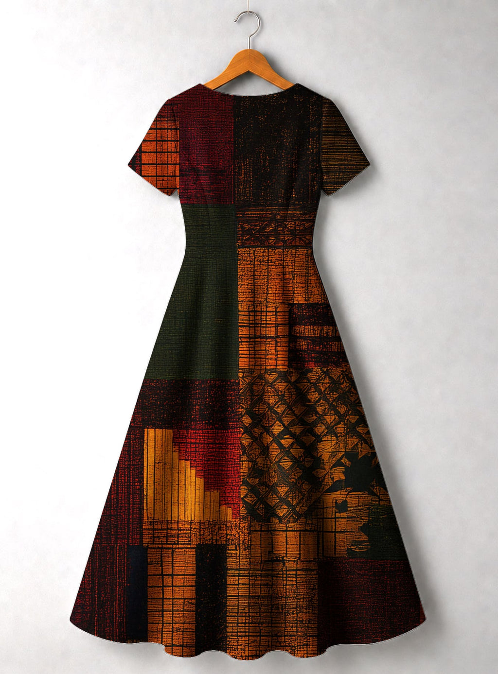 'Inuka' Short Sleeve Maxi Dress