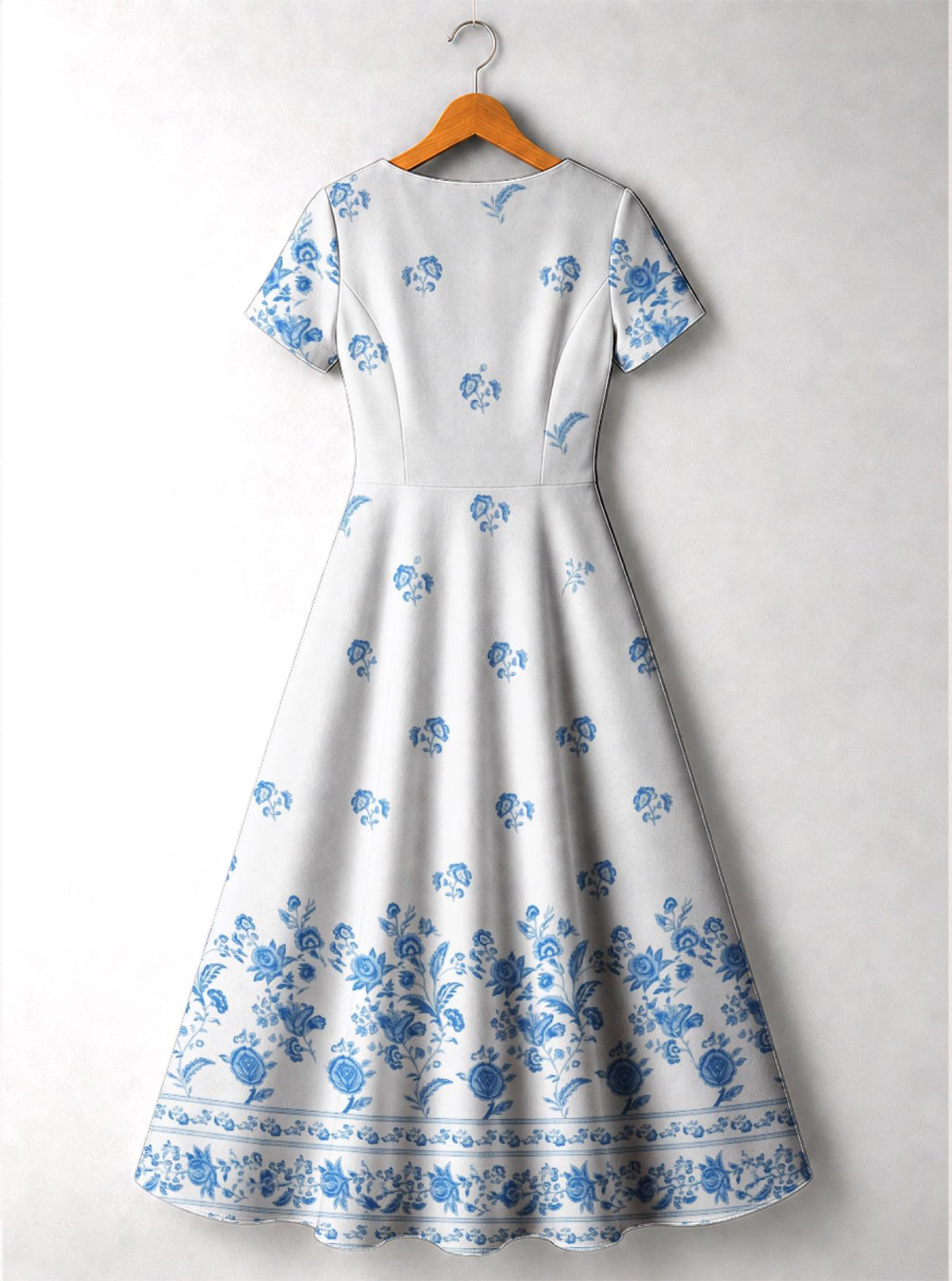 'Buluu' Short Sleeve Maxi Dress