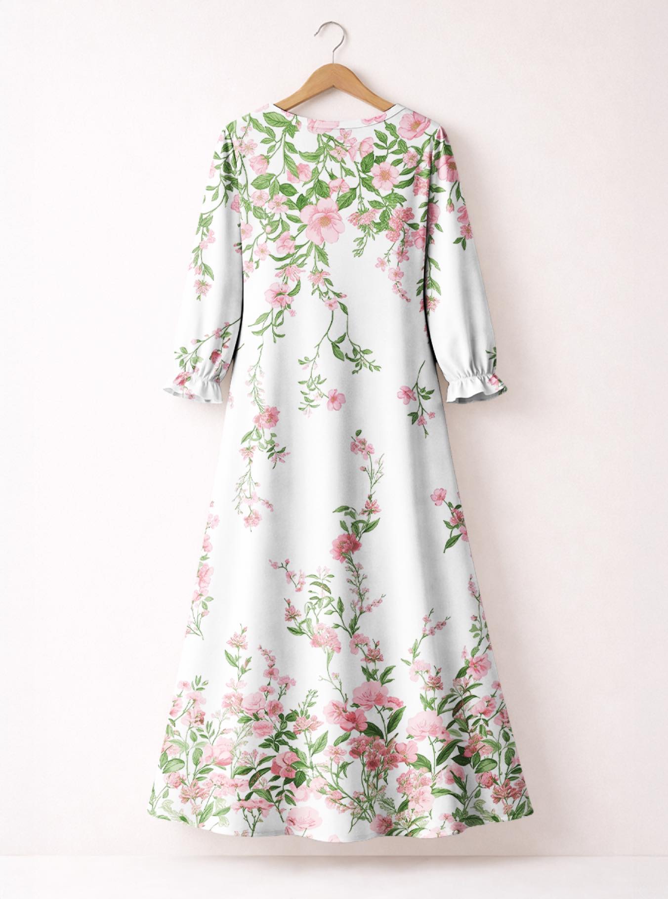 'Chanua' Long Sleeve Maxi Dress