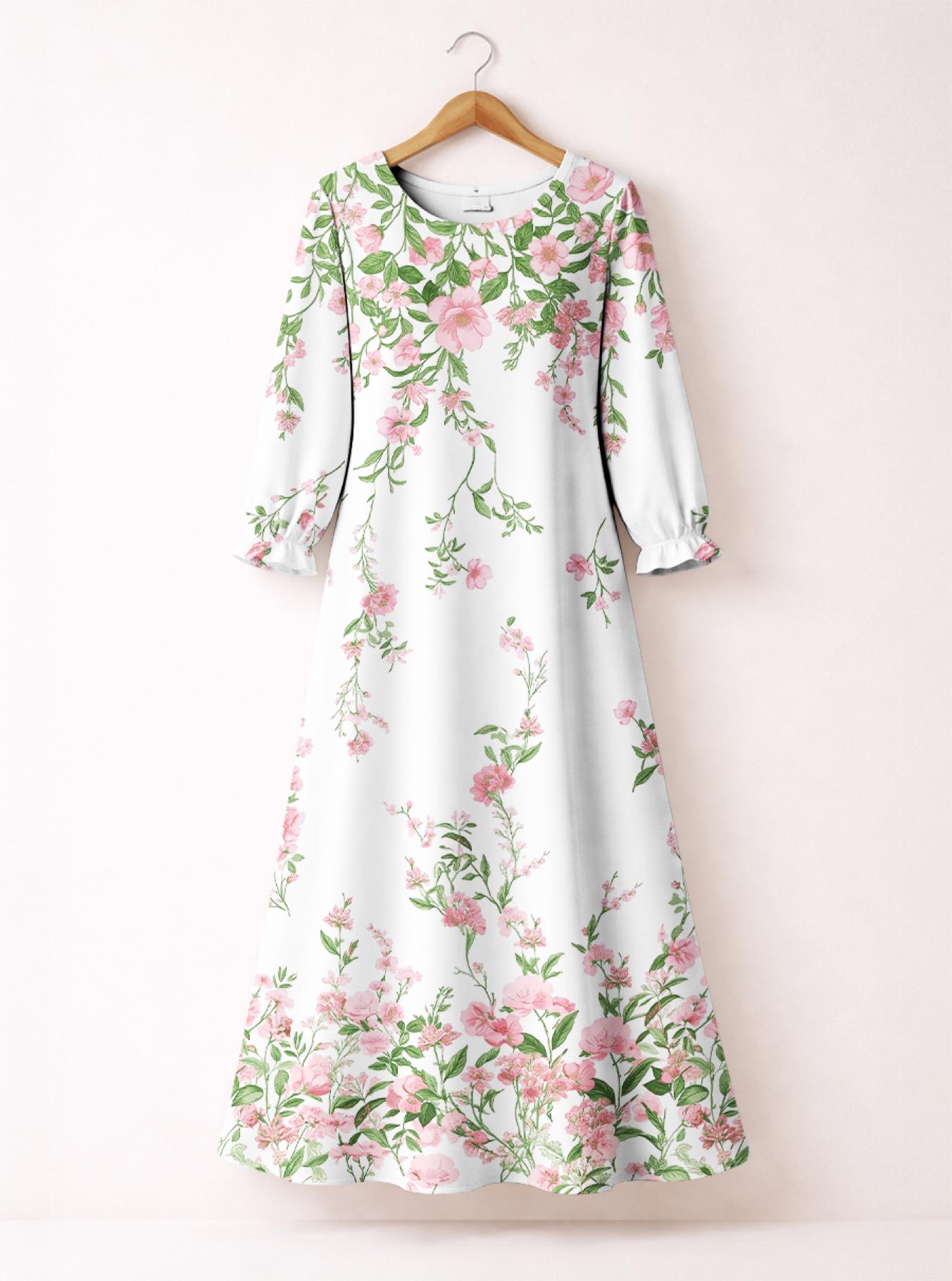 'Chanua' Long Sleeve Maxi Dress