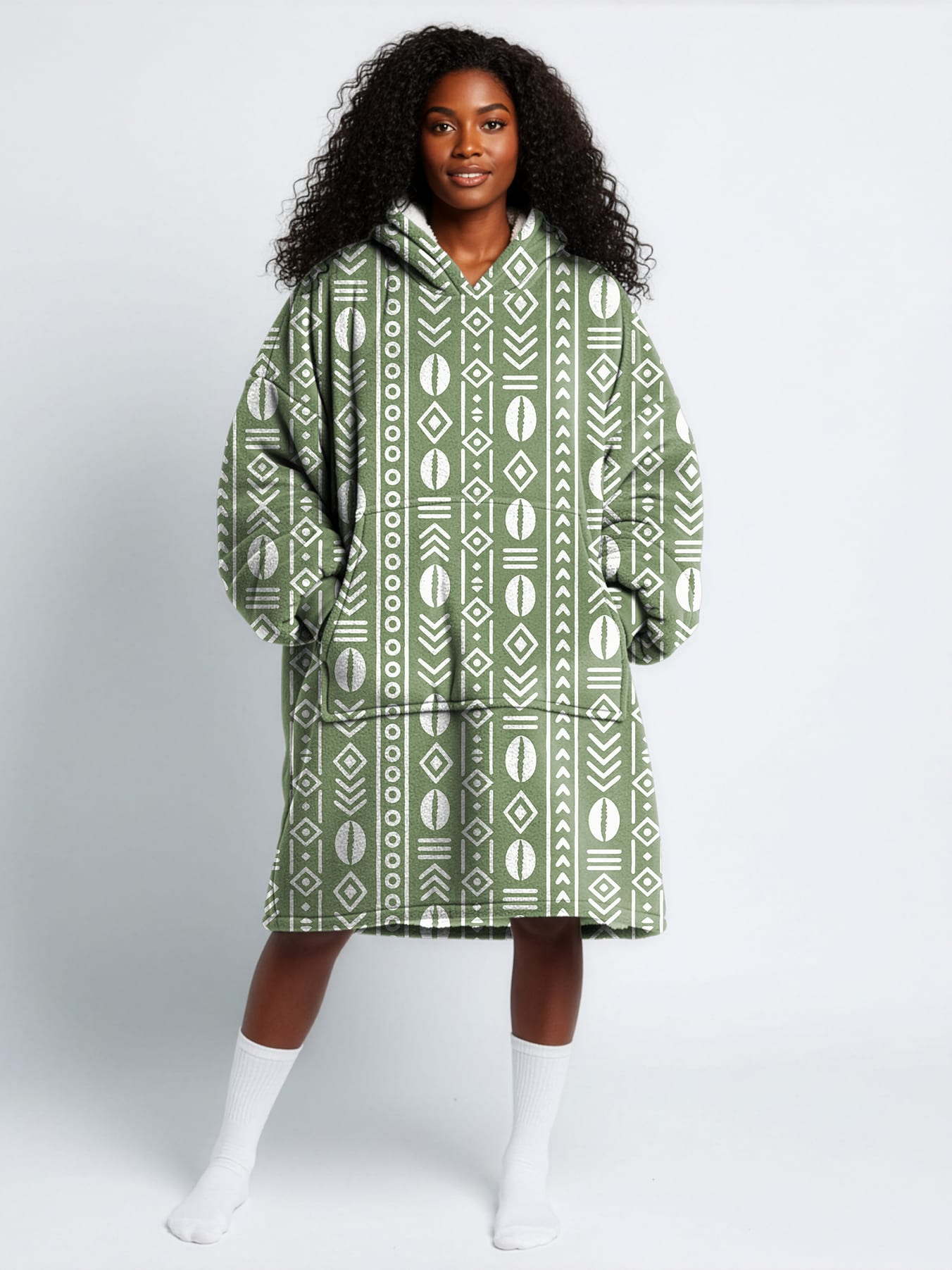'Oshun Verde' Blanket Hoodie