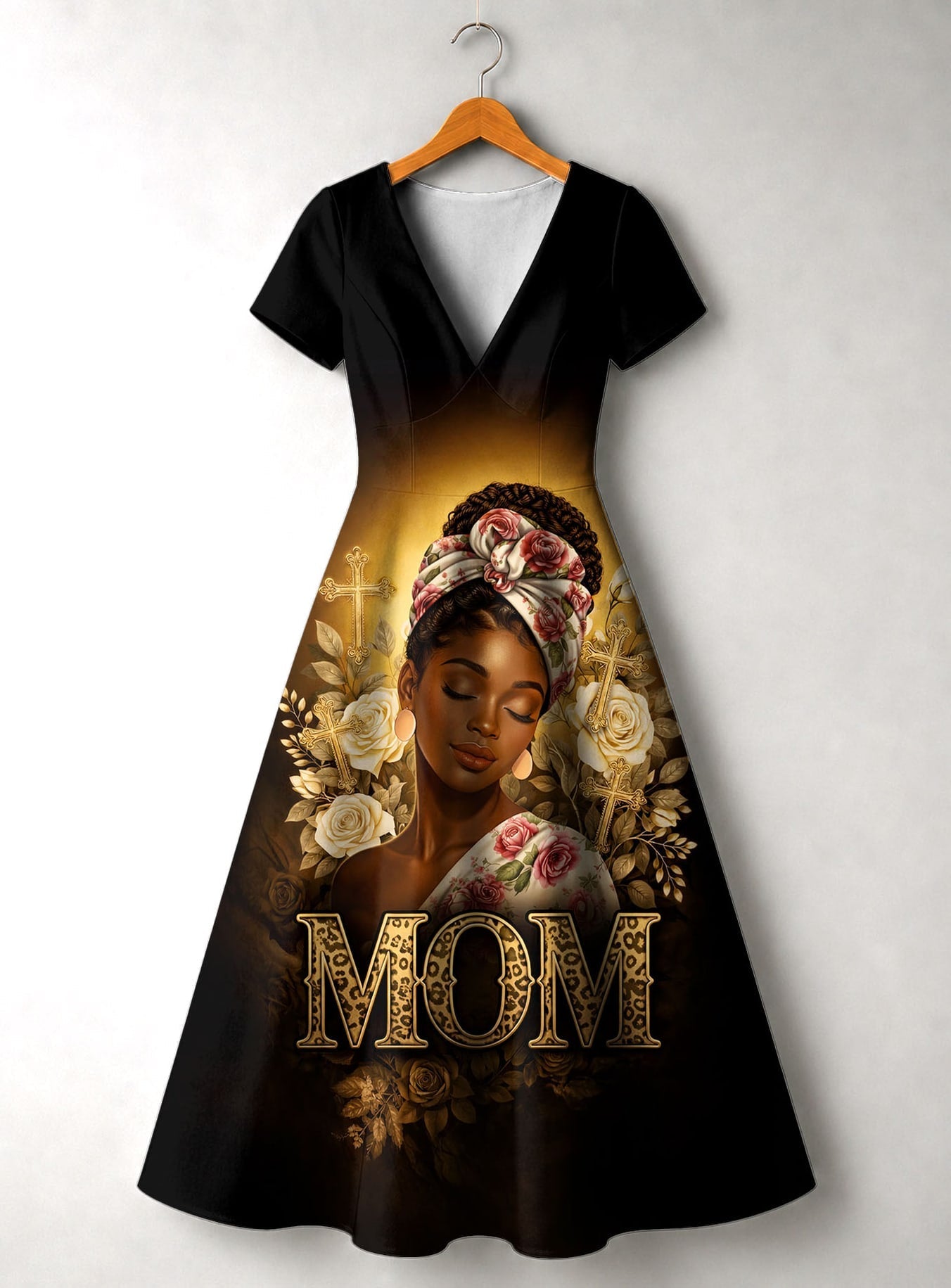 'Iyanu' Short Sleeve Maxi Dress