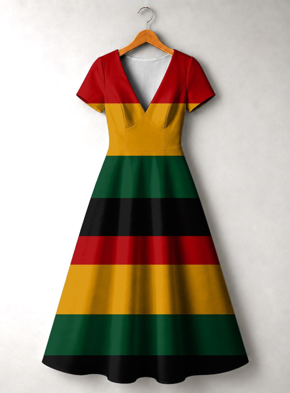 'Accra' Short Sleeve Maxi Dress