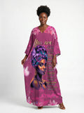 Pink Orchid Kaftan Dress