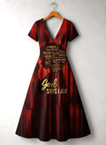 'Asante' Short Sleeve Maxi Dress