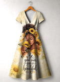 'Jua' Short Sleeve Maxi Dress