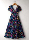 'Ubuntu' Short Sleeve Maxi Dress