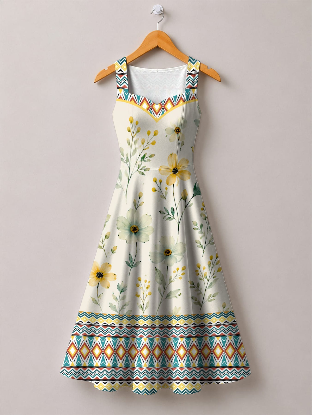 'Alizeti' Cotton Corset Dress