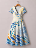 'Samaki' Short Sleeve Maxi Dress