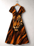 'Moto' Short Sleeve Maxi Dress