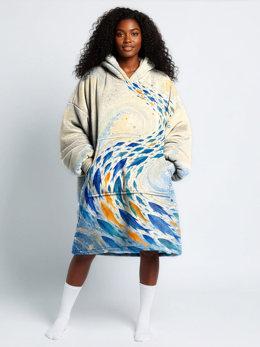'Samaki' Blanket Hoodie