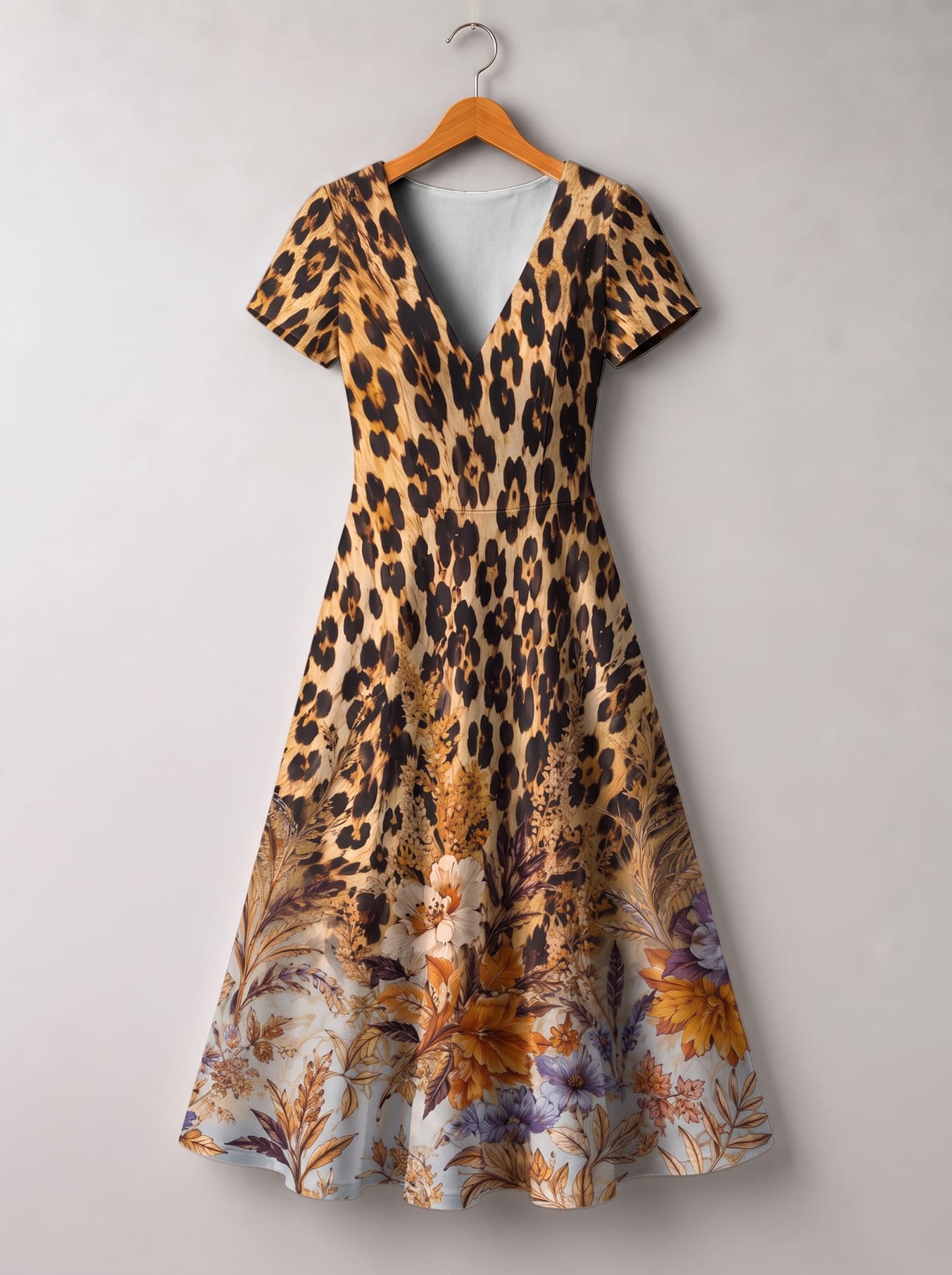 'Madoa' Short Sleeve Maxi Dress